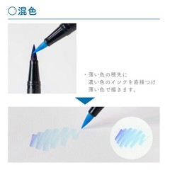 Dual Brush Pen ABT Twin Type Graphic Marker, Assorted