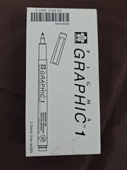 Sakura Pigma Graphic 1 Marking Pen Black Archival Ink for Art Illustration Japan
