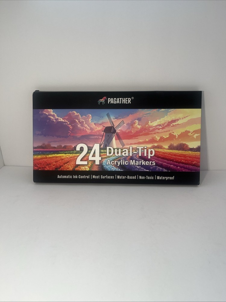 24 dual-tip Acrylic Markers, Pagather