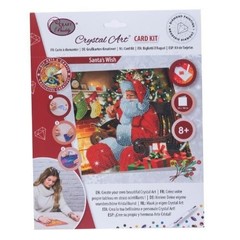CraftBuddyUS CCK-XM141: “Santa’s Wish” Crystal Art Card 18 x18cm
