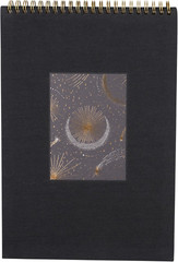 Studio Spiral Sketchbook, Shooting Star, Bookcloth Wrapped Flex Cover, 7.75″ X 1