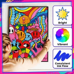 20 Dual Tip Acrylic Paint Markers Acrylic Markers Kit For Rock Painting Canvas W