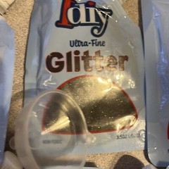 iDIY Ultra Fine Glitter 100g 3.5 oz Pouch w Easy-Pour Bag & Funnel-craft Fun