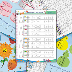 Magic Practice Copybook 6 Workbooks with Disappearing Ink Pens, Reusable Hand…