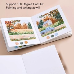 30 Sheets Watercolor Book Heavyweight Suitable For Various Art Styles 15x15cm