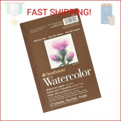 Strathmore 400 Series Tape Bound Watercolor Pad, 140 lb. Cold Press, 5.5 X 8.5 i