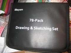 iBayam Deluxe Art Set 78 Pack Artist Gift Box Arts Crafts Drawing Painting