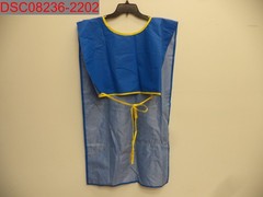 Stain, School Smart Adult Blues Vinyl Waterproof Art Apron, One Size 02045151020