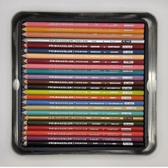 PRISMACOLOR PREMIER COLORED PENCILS SOFT CORE 48 COLORS ARTIST QUALITY METAL CAN