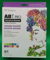 Tombow ABT Pro Dual Tip Alcohol Based Markers Set of 12 Nature Palette