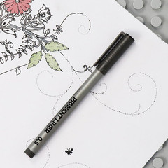 Micro-Pen Fineliner Ink Pens, 9 Pcs Black Micro Fine Point Drawing Pens Waterpro
