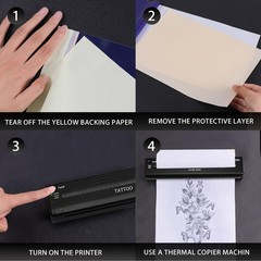 Stencil Transfer Paper for Tattooing – 10 Sheets Temporary Tattoo White