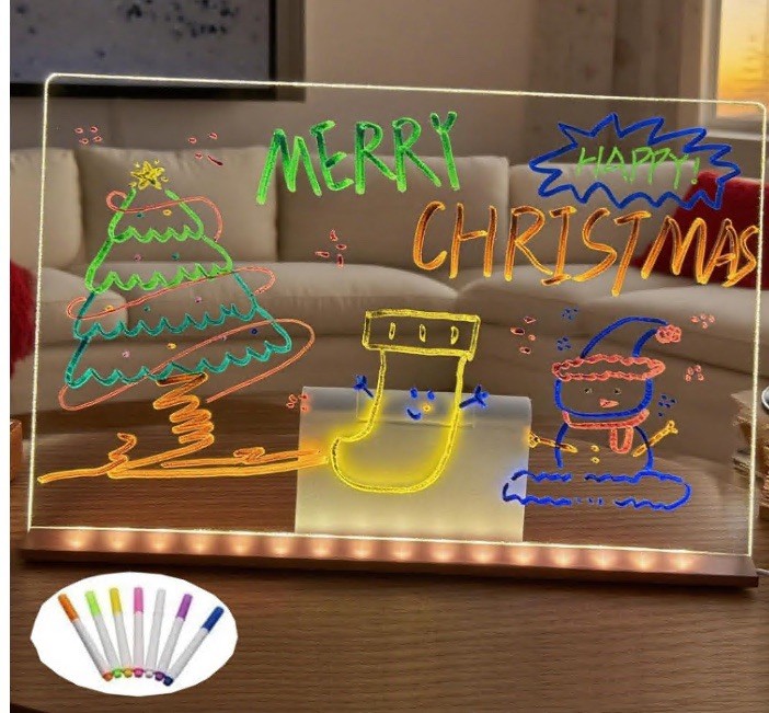 LED Drawing Board LED Light Up Whiteboard 12″x8″