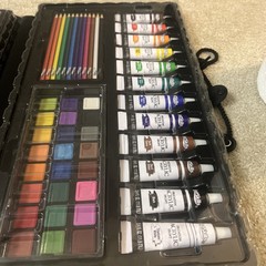 ArtSkills Premier Artist Set include Travel Art Case Acrylics Pencils Brush More