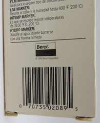 1992 VTG Peel-off China Markers – Berol Black 12 Count Paper NOS-193 T