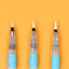 YULART Water Brush Pen 6pcs Set for Watercolor Painting Calligraphy