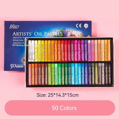 Professional Oil Pastel Set 25/50 Colors Soft Sticks Art Crayons Drawing