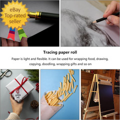 Tracing Paper Roll 36 Inches X 30 Yards Large White Pattern in unique style