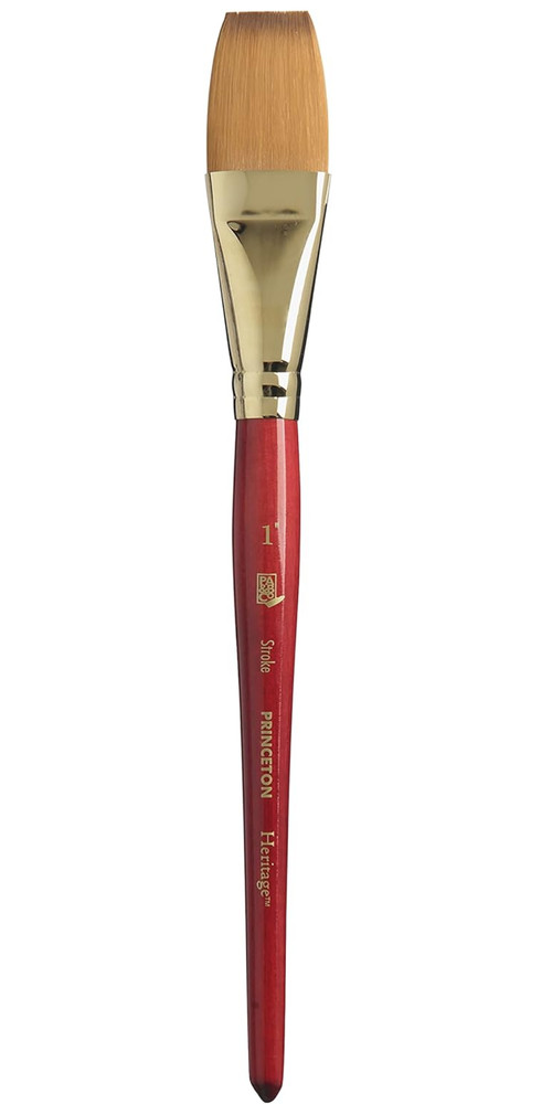 Princeton Heritage, Series 4050, Synthetic Sable Paint Brush, Stroke, 1 Inch