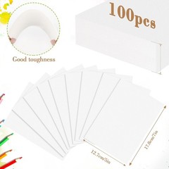 100PCS 5×7 Watercolor Paper Bulk, 140lb/300g Cold Press 5×7, White-100pcs