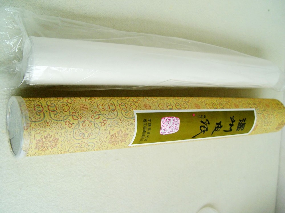 1PC Wenzhou Rice Paper Mulberry Bark Fiber Roll(46cmx25M)Painting Calligraphy