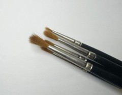 VINTAGE W. Germany Artsign 813 Pure Red Sable Brush Set (6) NOS Sizes 1-12
