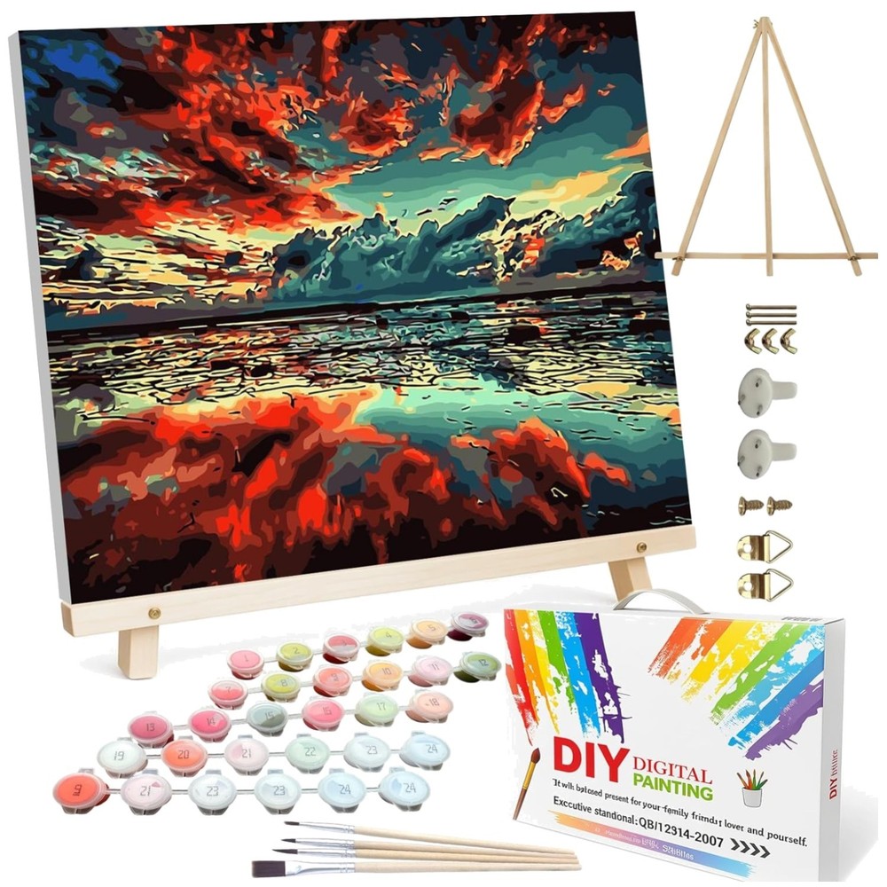 Acrylic Painting Set – Colorful Floral Theme