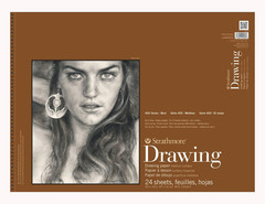 Strathmore 400-8 400 Series Drawing Pad, 18″x24″, Ivory/Cream, 24 Sheets, Medium