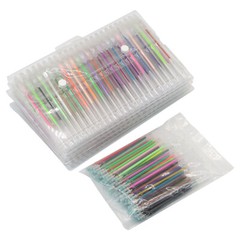 240 Pcs Glitter Gel Pens 120 Colors Glitter Colored Gel Pen Set with 120 Refills