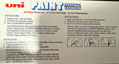 Uni-Paint 63733 PX-30 Oil-Based Permanent Marker, Bold Line, Blue, 6-Pack