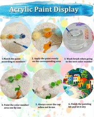 Framed Paint by Numbers Kit for Adults,Butterfly Paint by Number Framed, Adult P