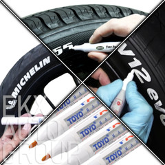 Waterproof Permanent Paint Marker Pen Ink Car Tyre Tire Tread Rubber Metal -TOYO