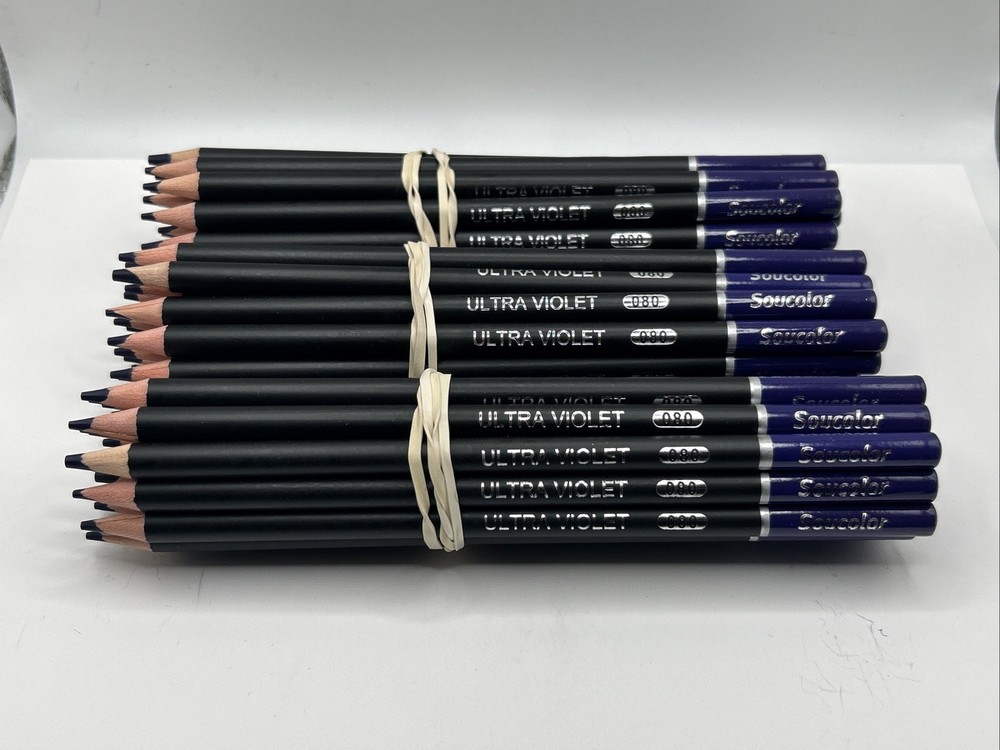 080 ULTRA VIOLET (60 Count) – Soucolor Colored Pencils – 4.0 mm Soft Core