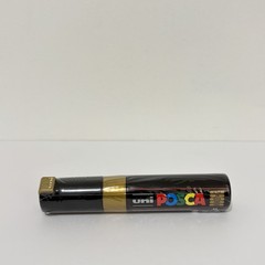 Posca Gold Paint Marker PC-8K Chisel Tip 8mm, Metallic, 1pk New