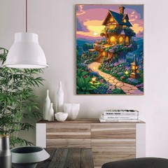 House Paint by Numbers Kit for Adults Beginner,Easy Adult Paint by Number Kit…