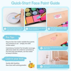 Pintada 42 Color Face Painting Kit for Kids – Non 7.8in*5in*0.5in, 42 Colors