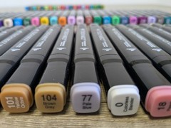 Variety Of 69 Touch Pens Dual Tip (Broad & Fine) Art Marker Colouring Pens