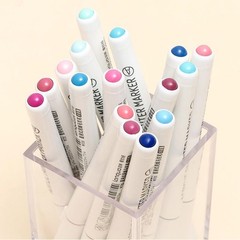 “9-color Acrylic Marker Set with Brush Tip for Diy Art and Crafts”