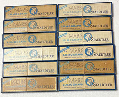 Vintage Staedtler Mars Lumograph 1904 2mm Drawing Leads Box Lot of 12