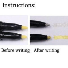 Liquid Chrome Mirror Marker Pens Waterproof Diy Paint Pen Craftwork Pen