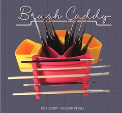 Artists Paint Brush Holder Caddy for Watercolor Oil Acrylic Craft Hobby