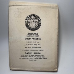 Vtg Daniel Smith Handmade Paper A5 Rag Cold Pressed 7 Sheets Heavily Sized India