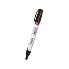 Sharpie Permanent Paint Marker, Medium Bullet 6.8″L x 0.9″W x 0.9″H, Black