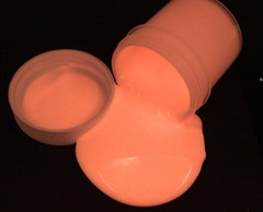 Glow in the Dark ORANGE Paint 1-2oz pot, star, Cosmic paint,