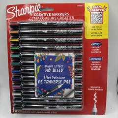 Creative Markers, Water-Based Acrylic, Brush Tip, Assorted Colors, 12 Count –…