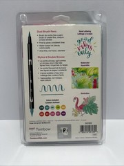 Tombow Dual Brush Pens Art Markers Brush and Fine Tip, Tropical