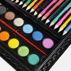 168pc Drawing Pen Art Set Colored Pencils and Sketch Charcoal Tool For Kids Xmas