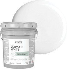 Ultimate White Paint & Primer in One, Semi-Gloss White, 1 Gallon – Interior & Ex