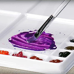 Watercolor Palette with Cover – 42 Wells and 4 Mixing Areas, 12″ X 16″ Lightweig