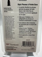 Tombow 56437 Fudenosuke Neon Brush Pen, 6-Pack. Hard Tip Fudenosuke Brush Pens